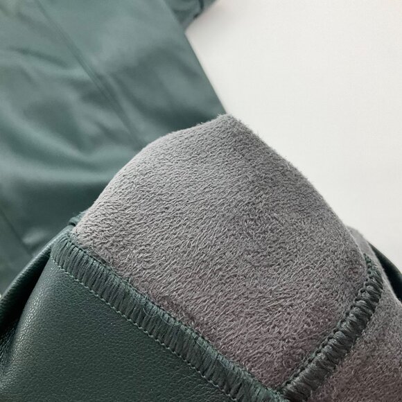 Ann Taylor Sz Medium Pants Emerald Green Faux Leather Pull-On - Picture 13 of 15